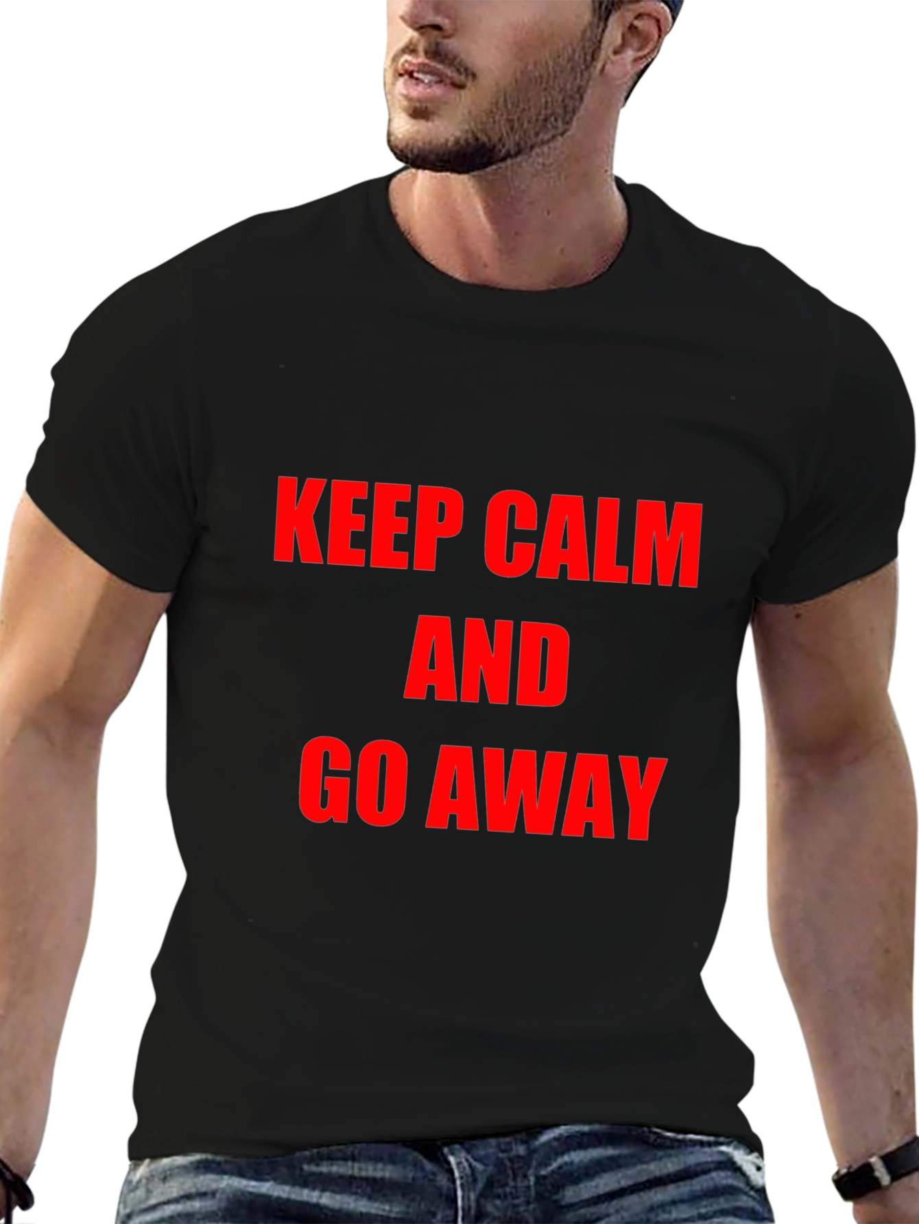 Keep Calm and Go Away Graphic Tee
