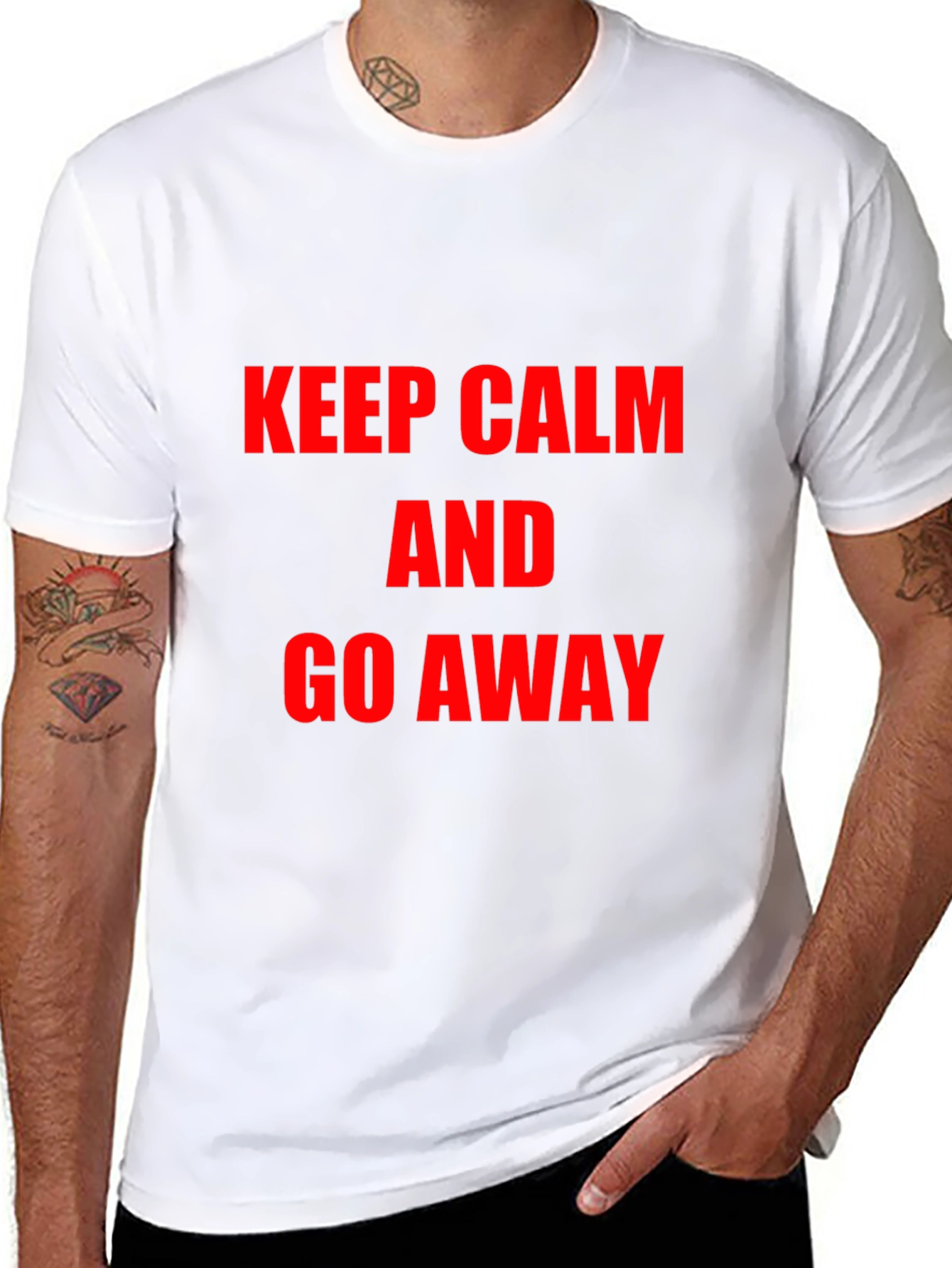 Keep Calm and Go Away Graphic Tee
