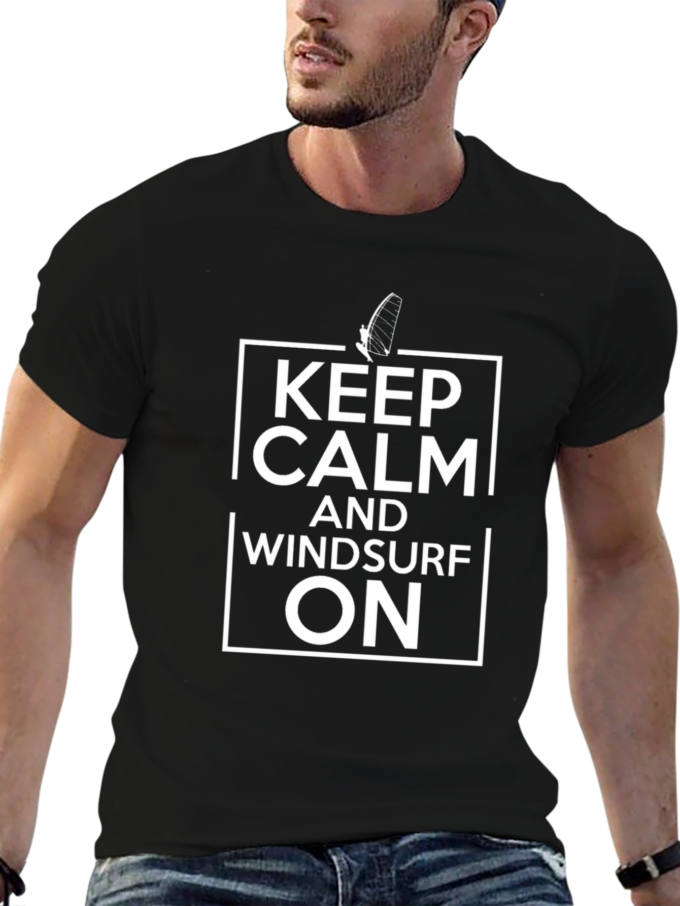 Keep Calm & Windsurf On T-Shirt