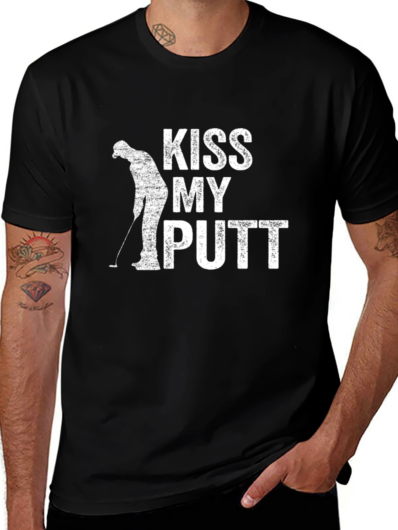 Kiss My Putt Golf T-Shirt - Funny Golfer Tee