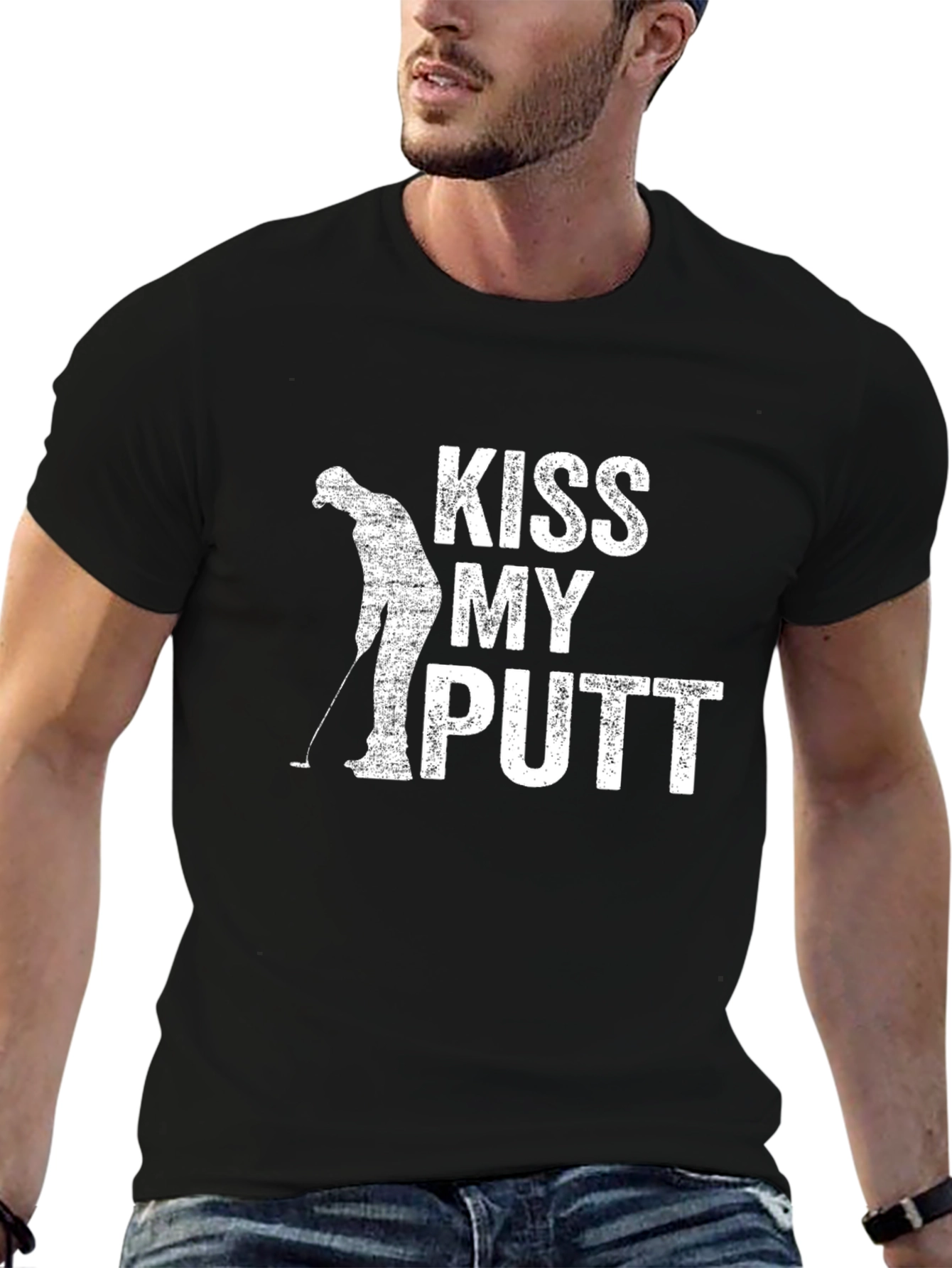 Kiss My Putt Golf T-Shirt - Funny Golfer Tee