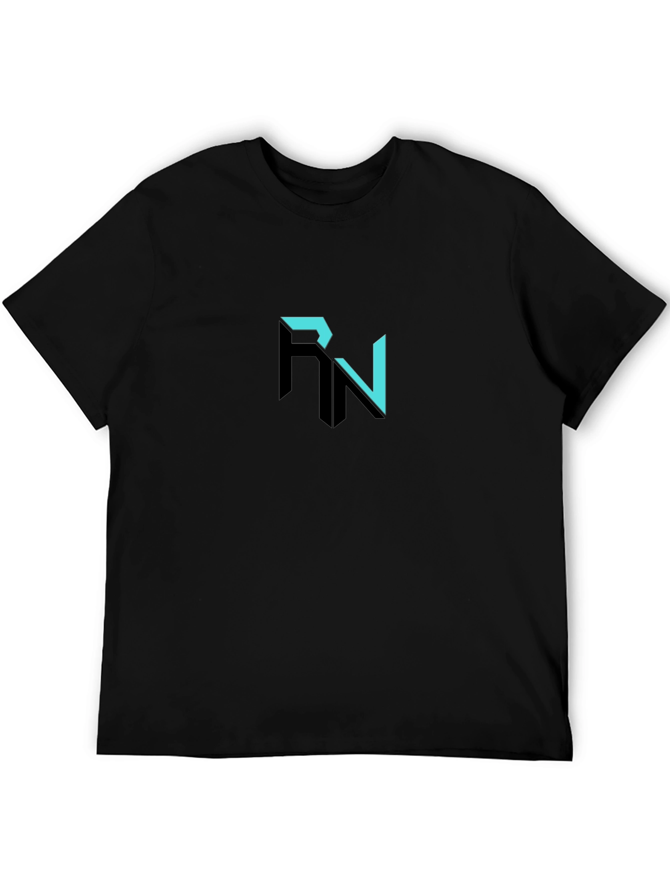 Stylish Black RN Graphic Tee