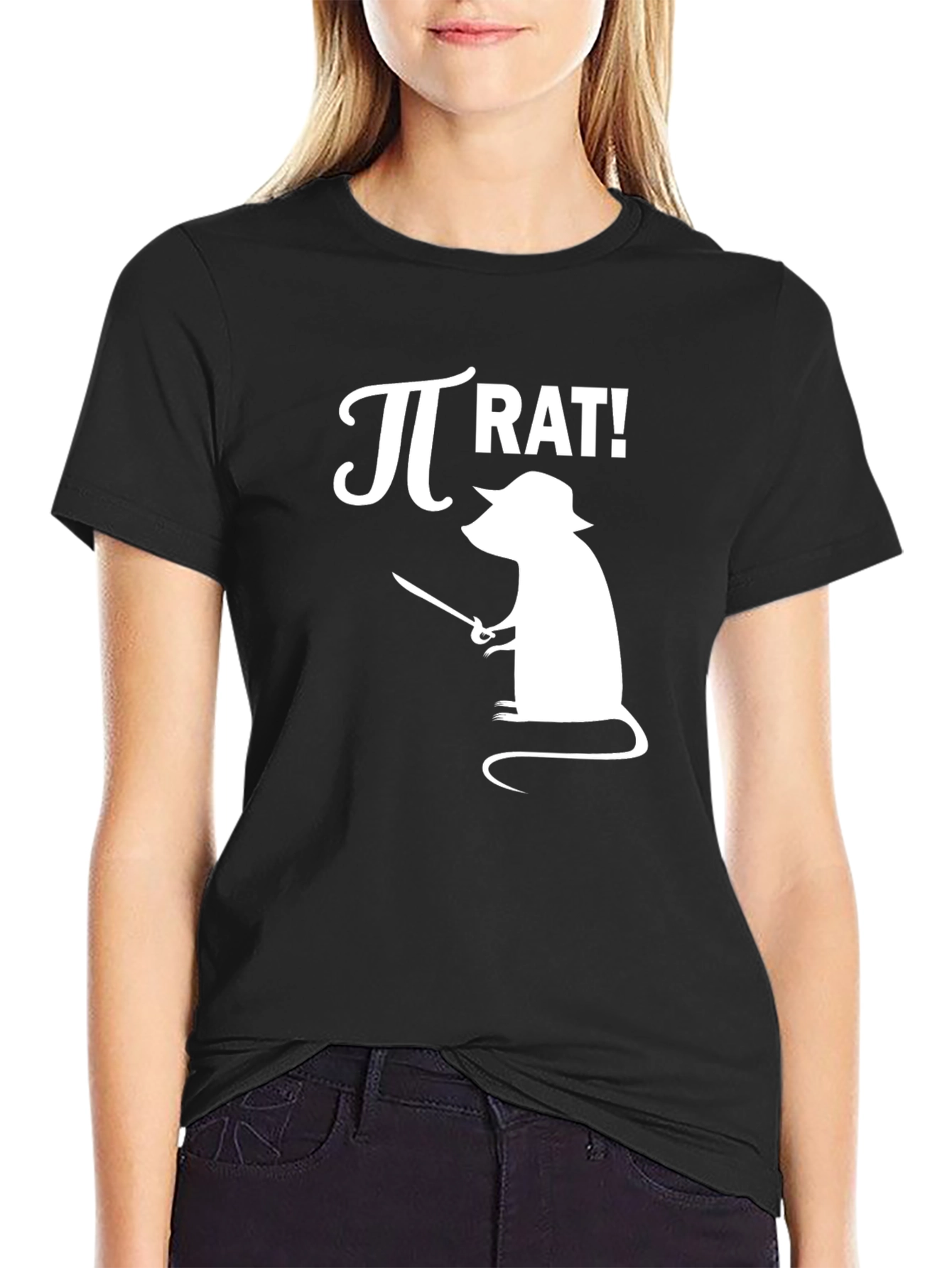 Pi Rat Graphic T-Shirt - Math Humor Tee