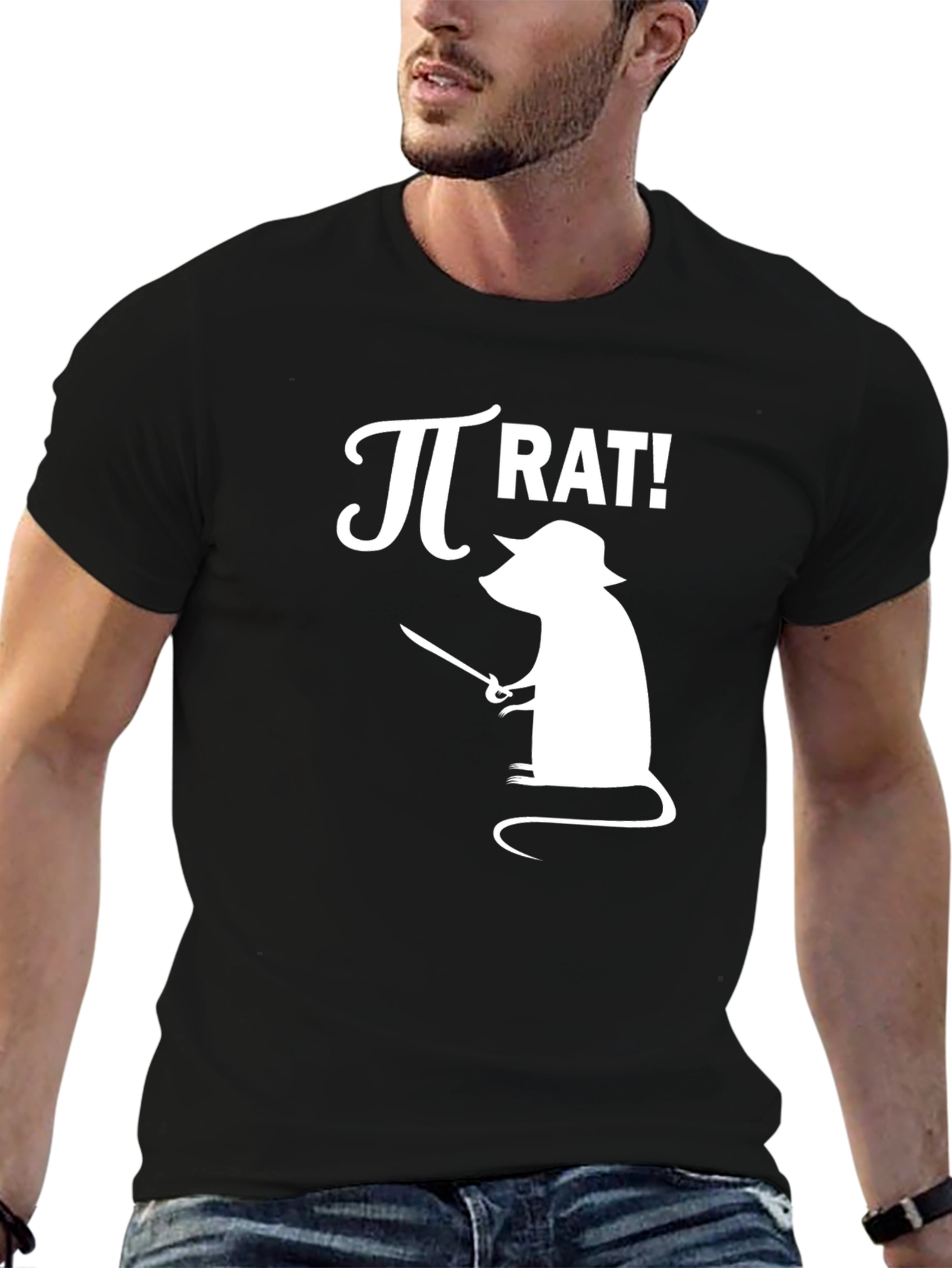Pi Rat Graphic T-Shirt - Math Humor Tee