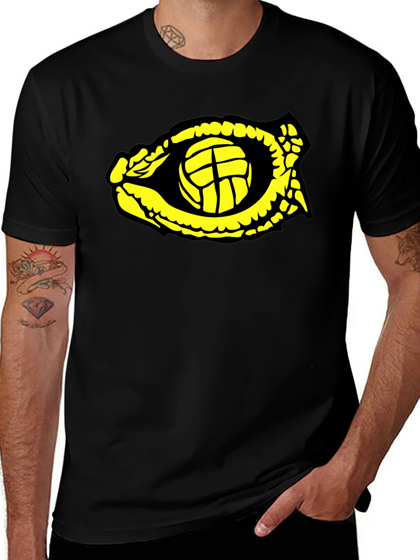 Eye of the Ball Graphic Tee - Black