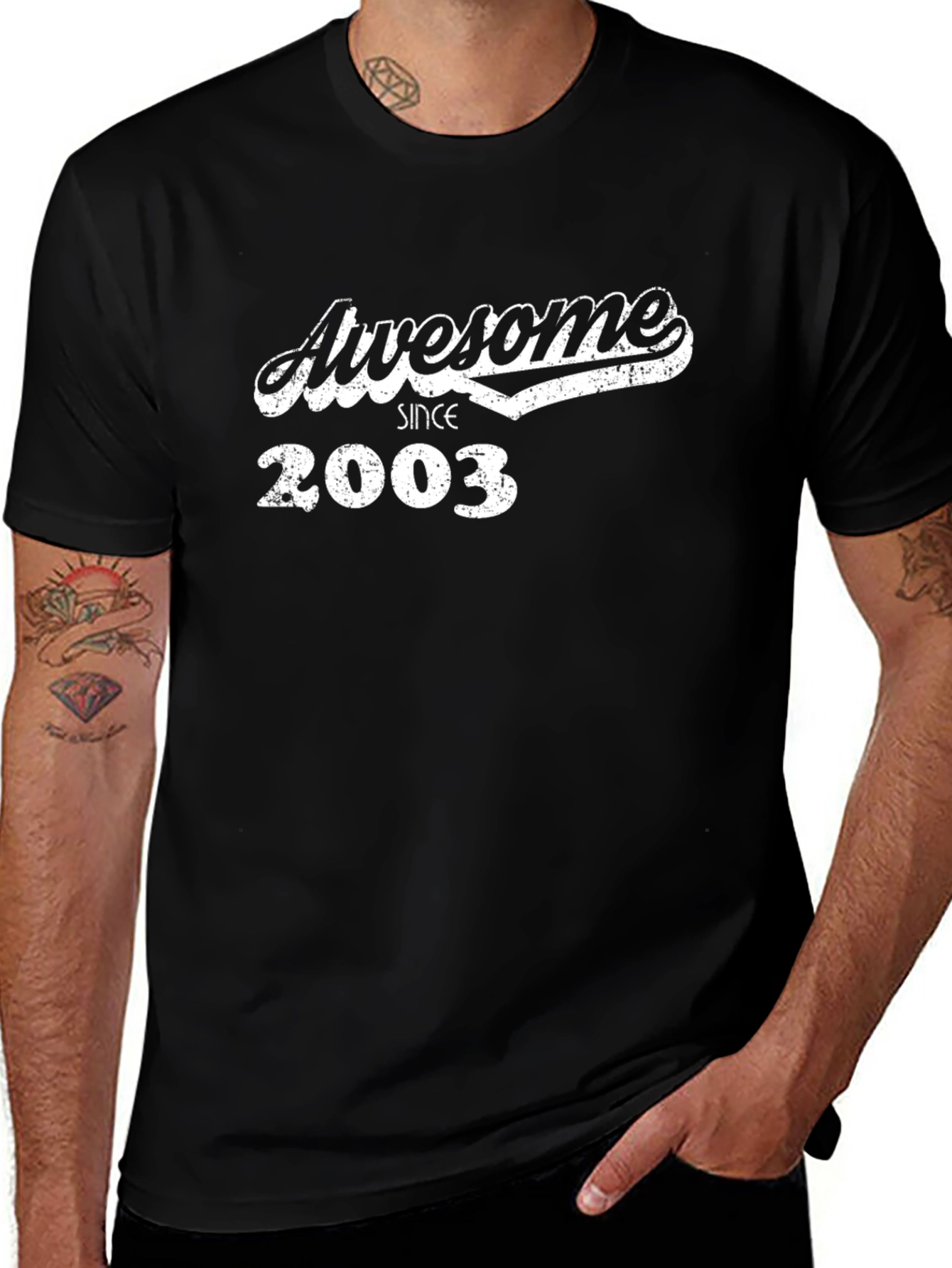 Awesome Since 2003 Black T-Shirt