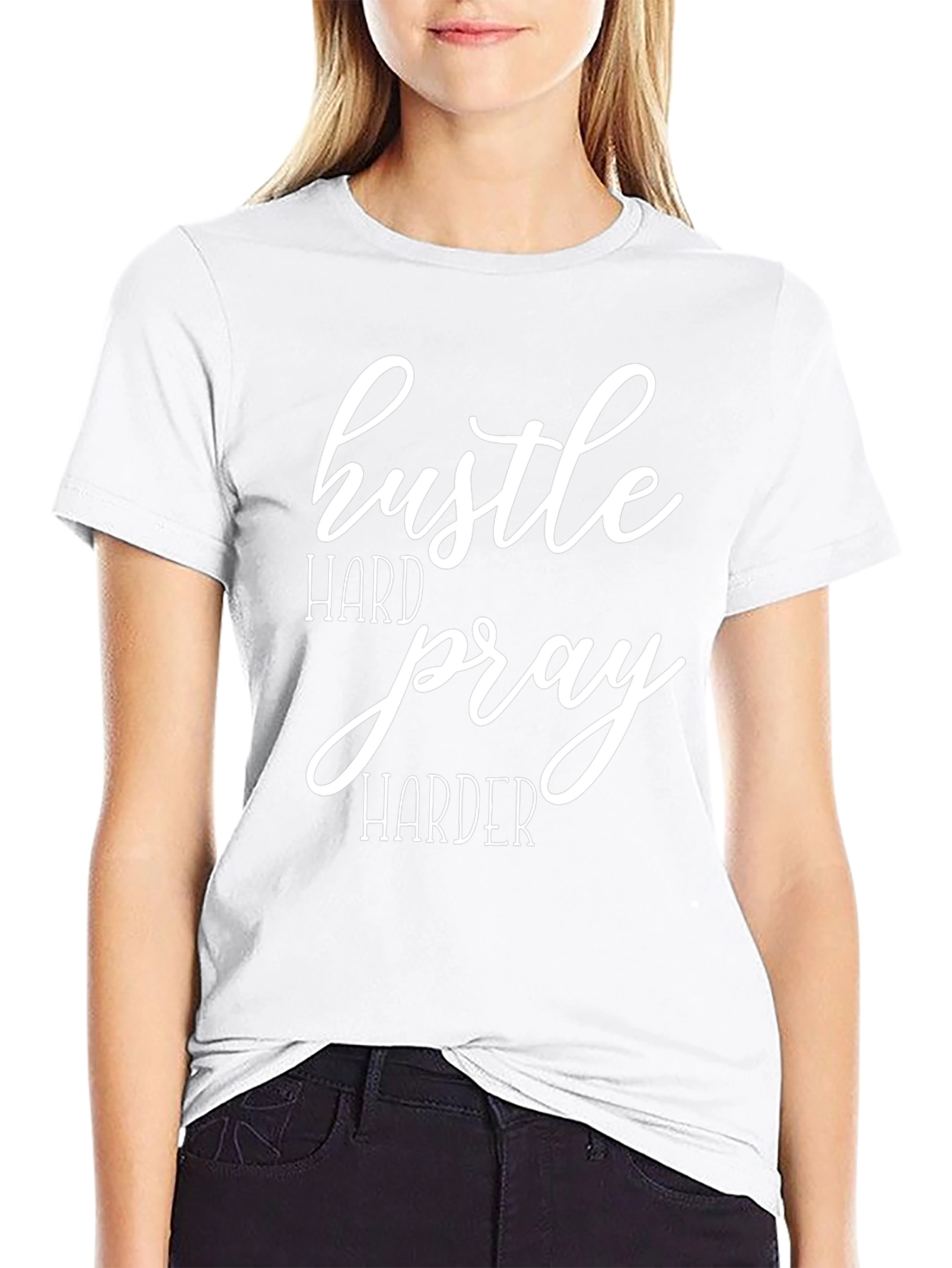 Hustle Hard Pray Harder Graphic Tee