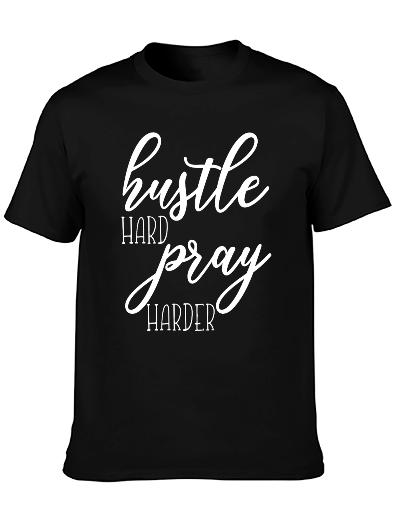 Hustle Hard Pray Harder Graphic Tee