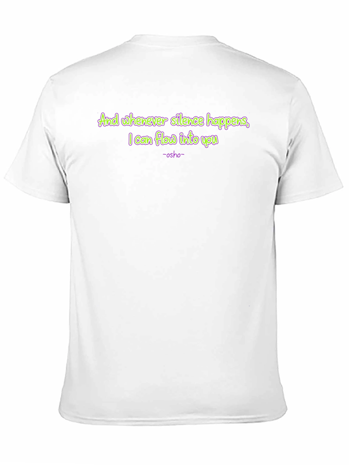 Osho Quote T-Shirt - Silence & Flow