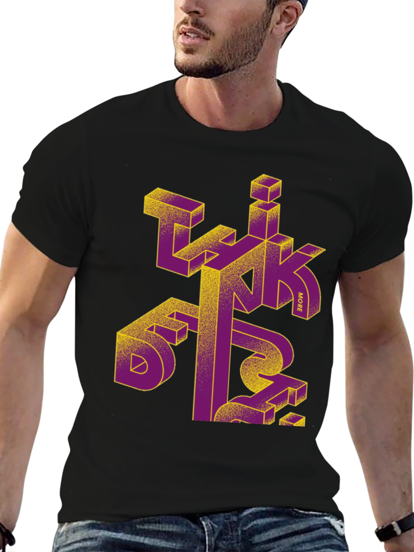 Abstract Geometric Design T-Shirt