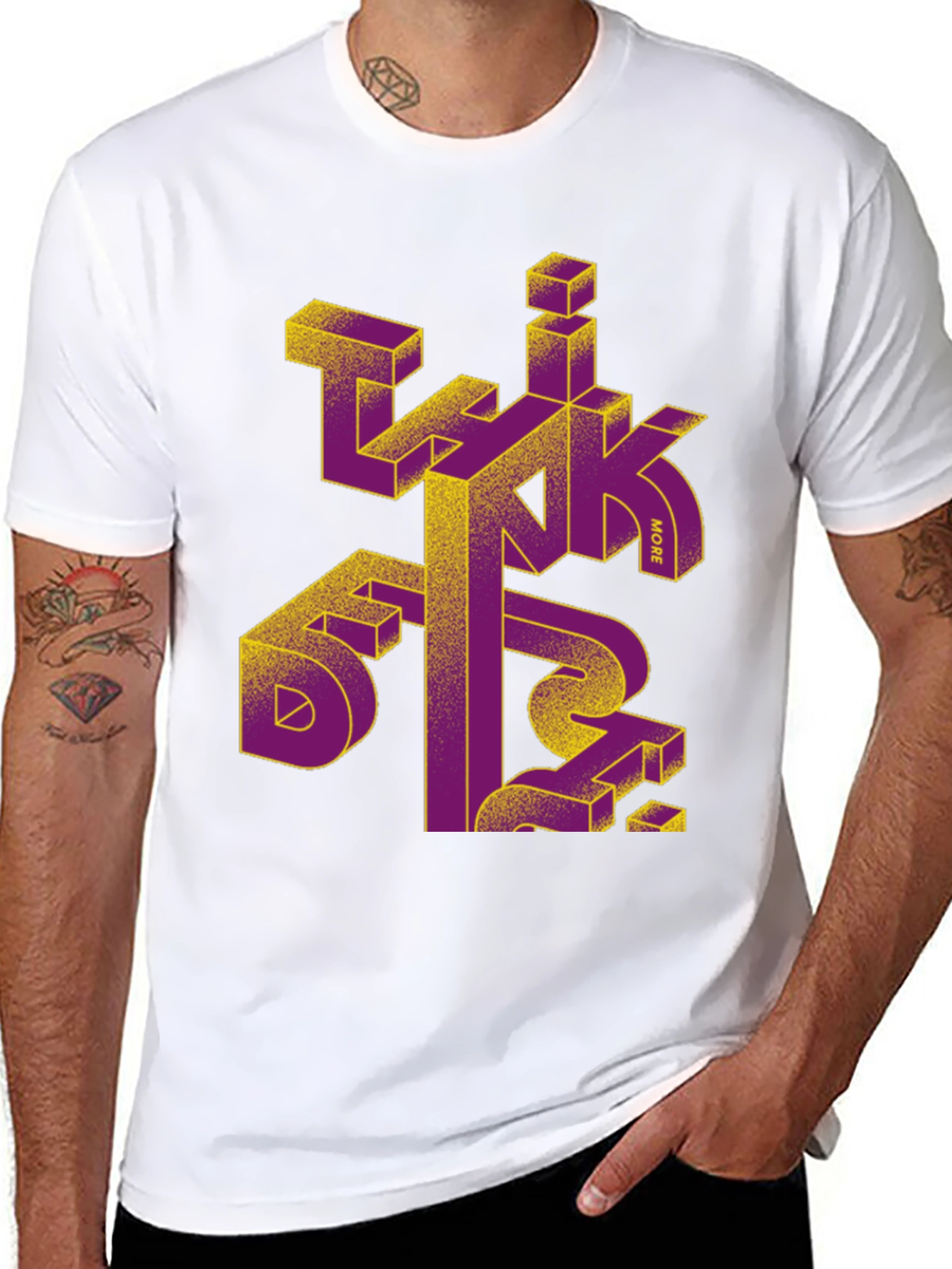 Abstract Geometric Design T-Shirt