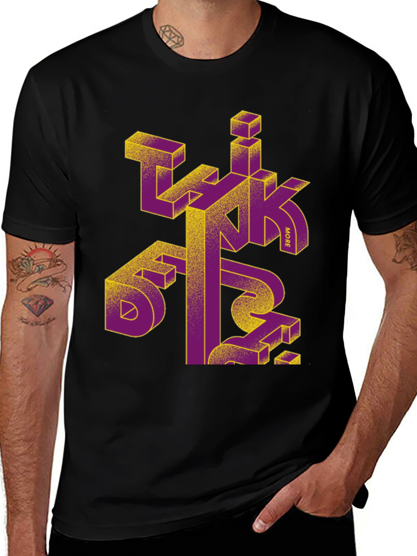 Abstract Geometric Design T-Shirt