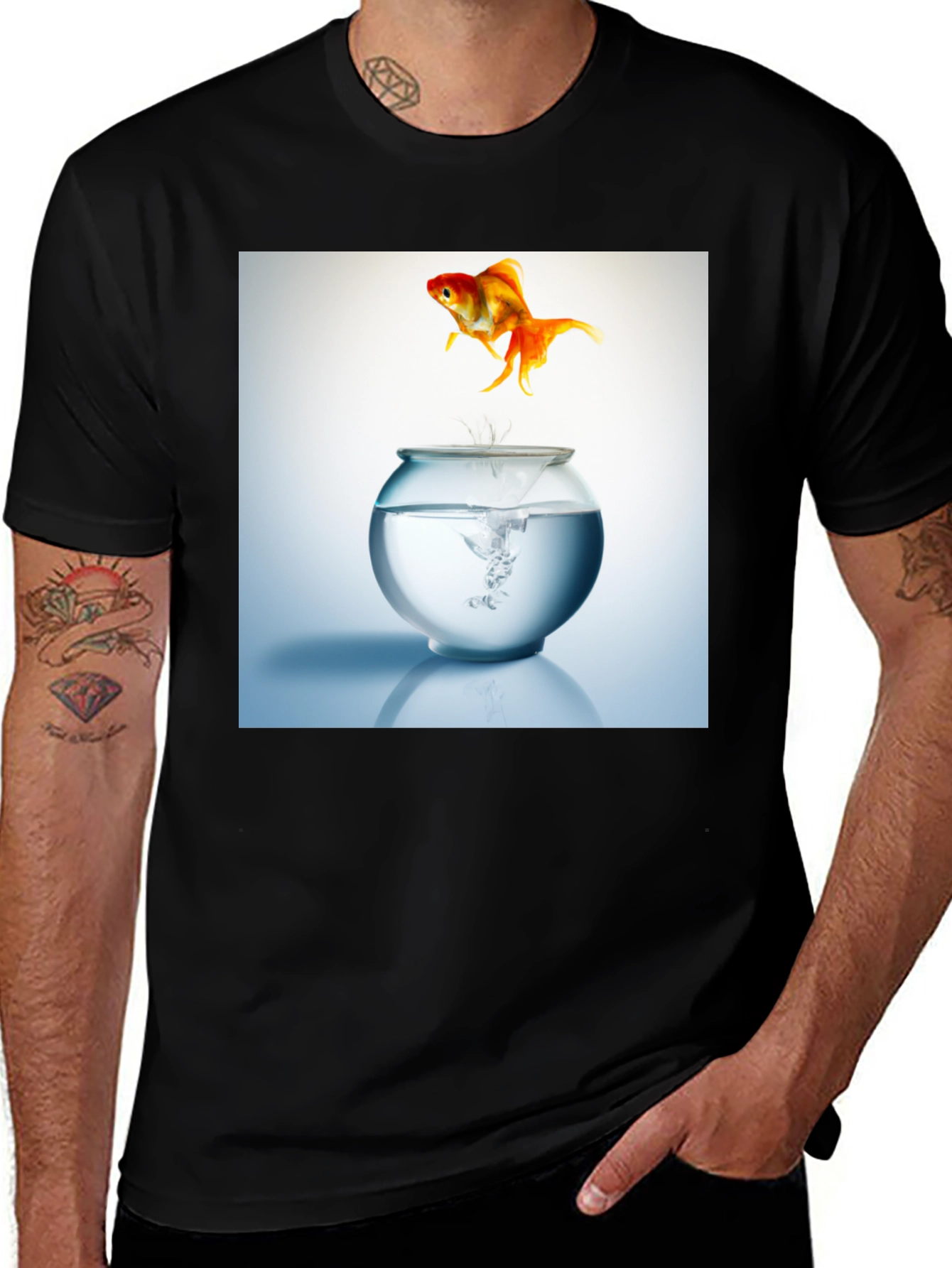 Goldfish Freedom T-Shirt - Jump into Style!