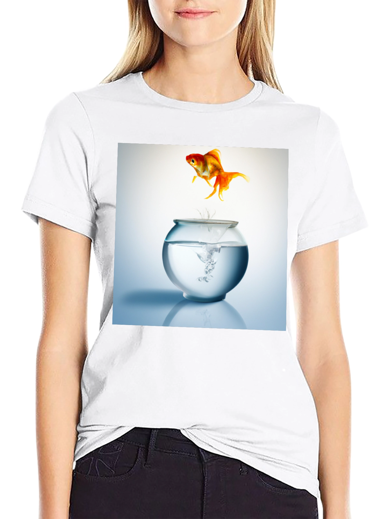 Goldfish Freedom T-Shirt - Jump into Style!