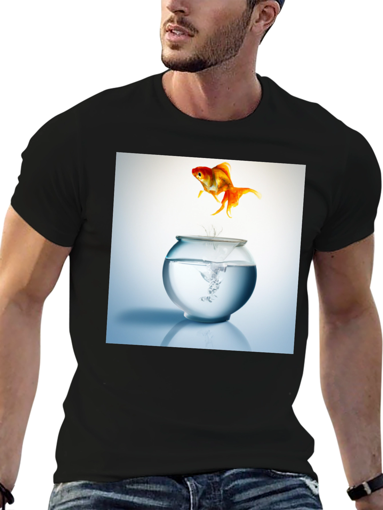 Goldfish Freedom T-Shirt - Jump into Style!