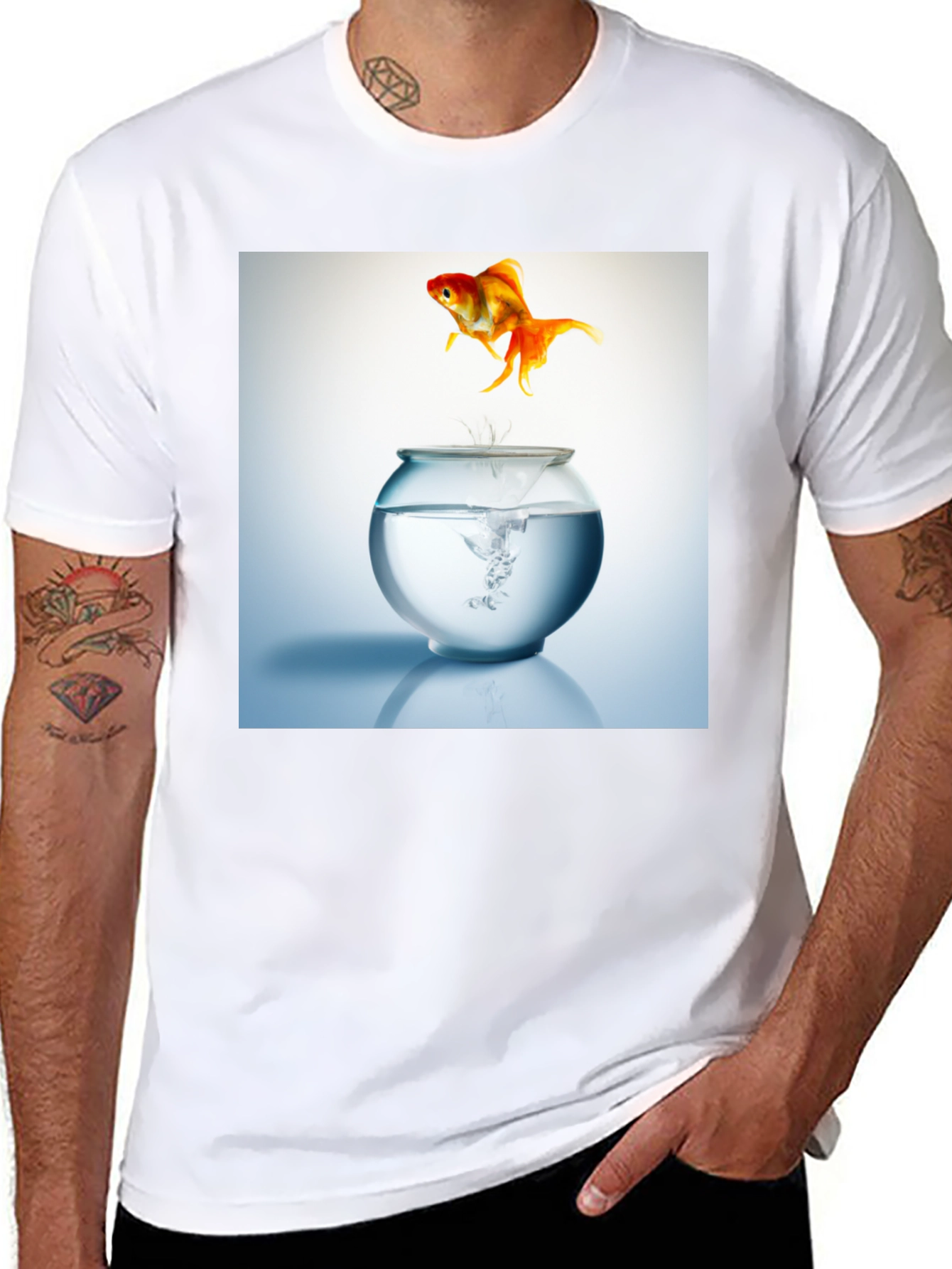 Goldfish Freedom T-Shirt - Jump into Style!