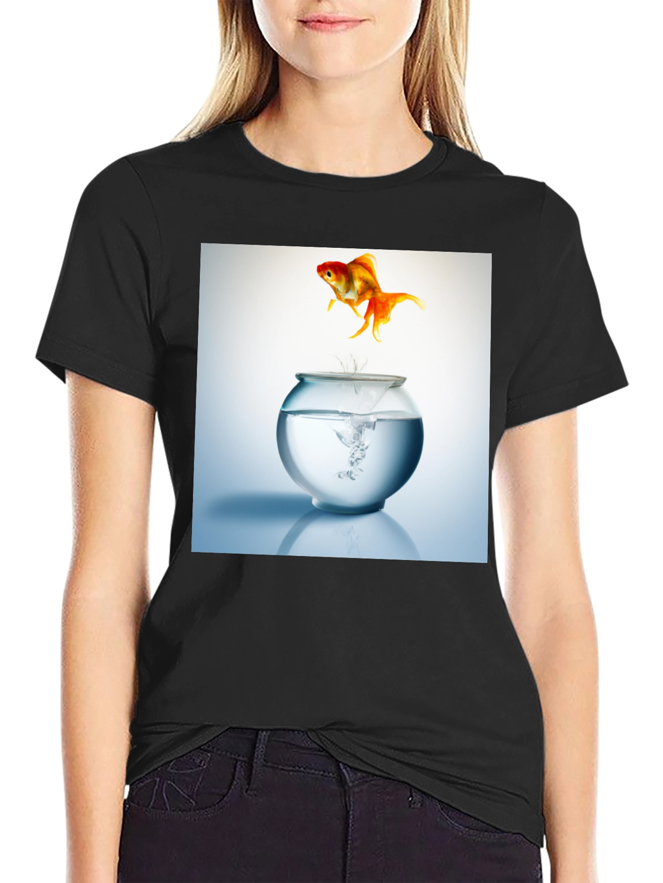 Goldfish Freedom T-Shirt - Jump into Style!