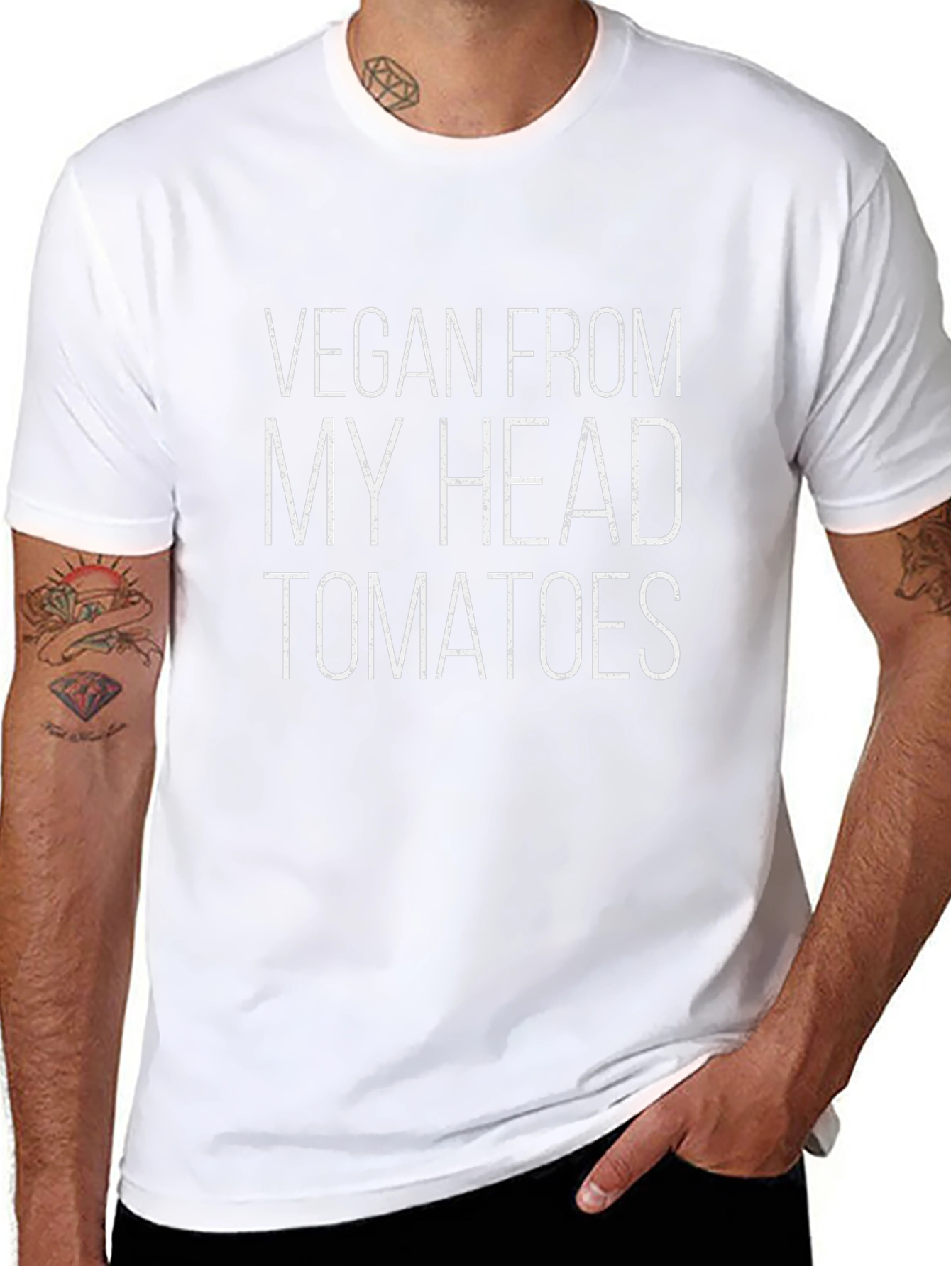 Vegan From My Head Tomatoes T-Shirt