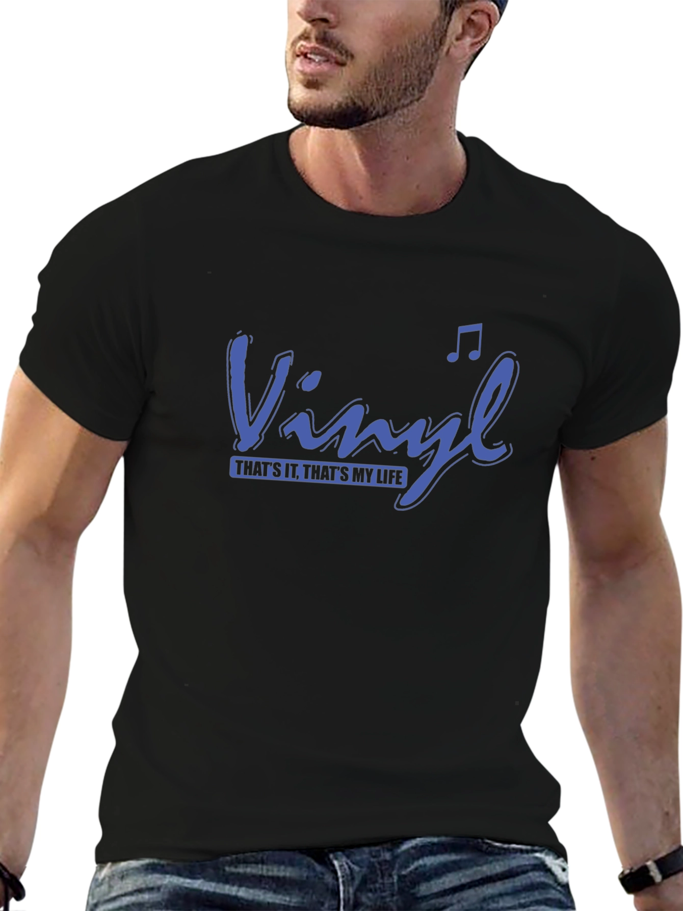 Vinyl Thats It Thats My Life Black T-Shirt