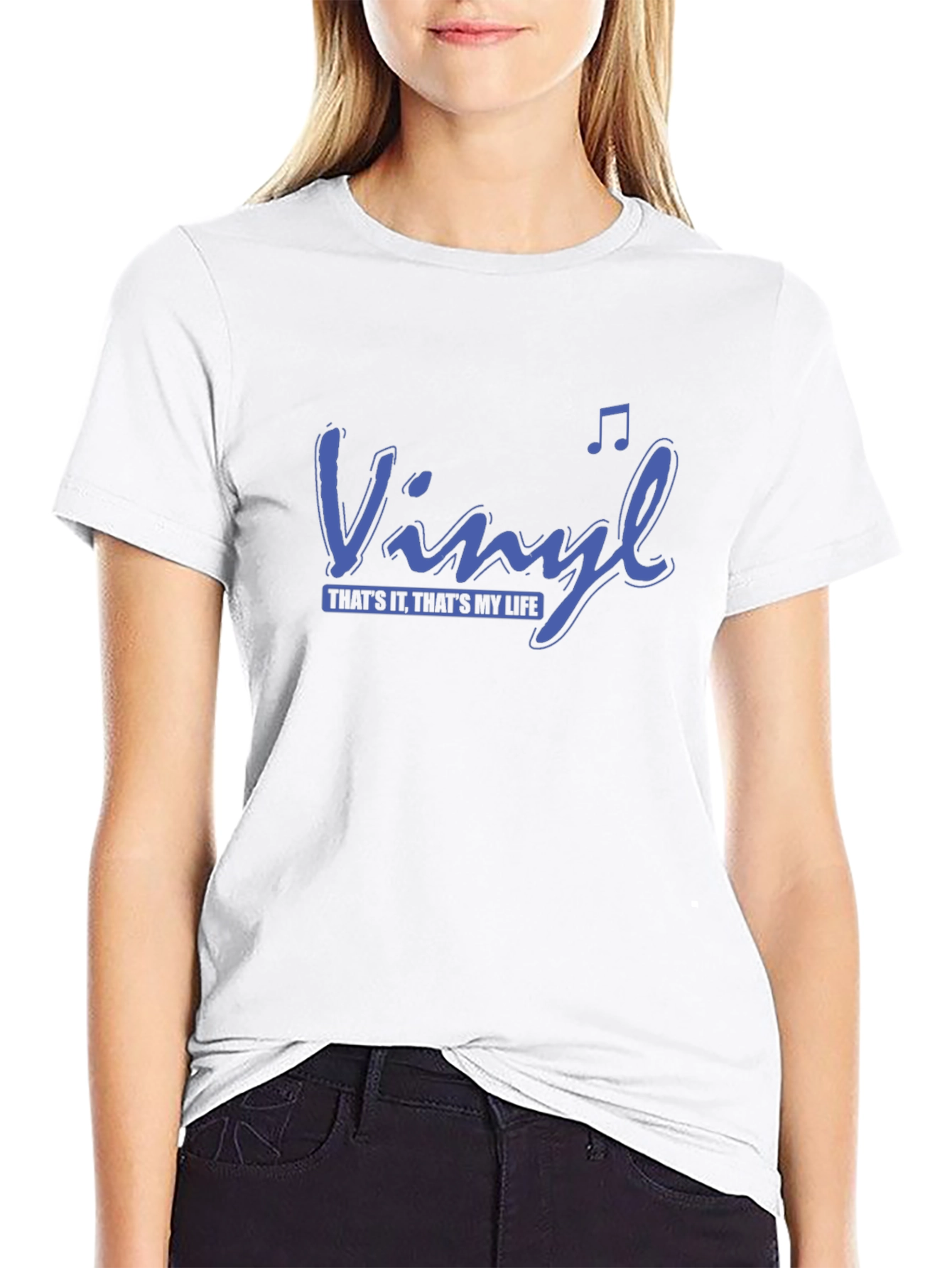 Vinyl Thats It Thats My Life Black T-Shirt