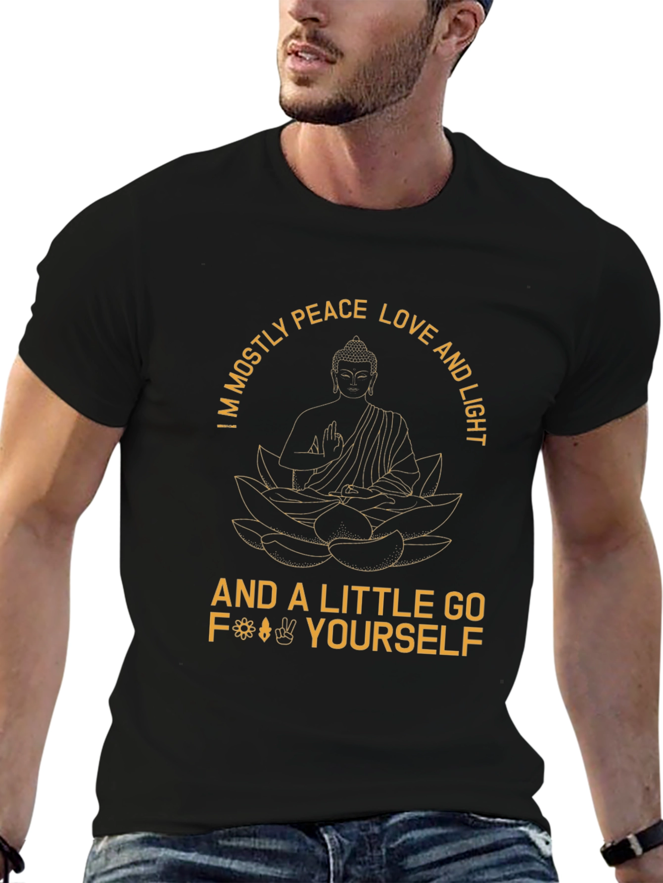 Peace Love Light Graphic T-Shirt