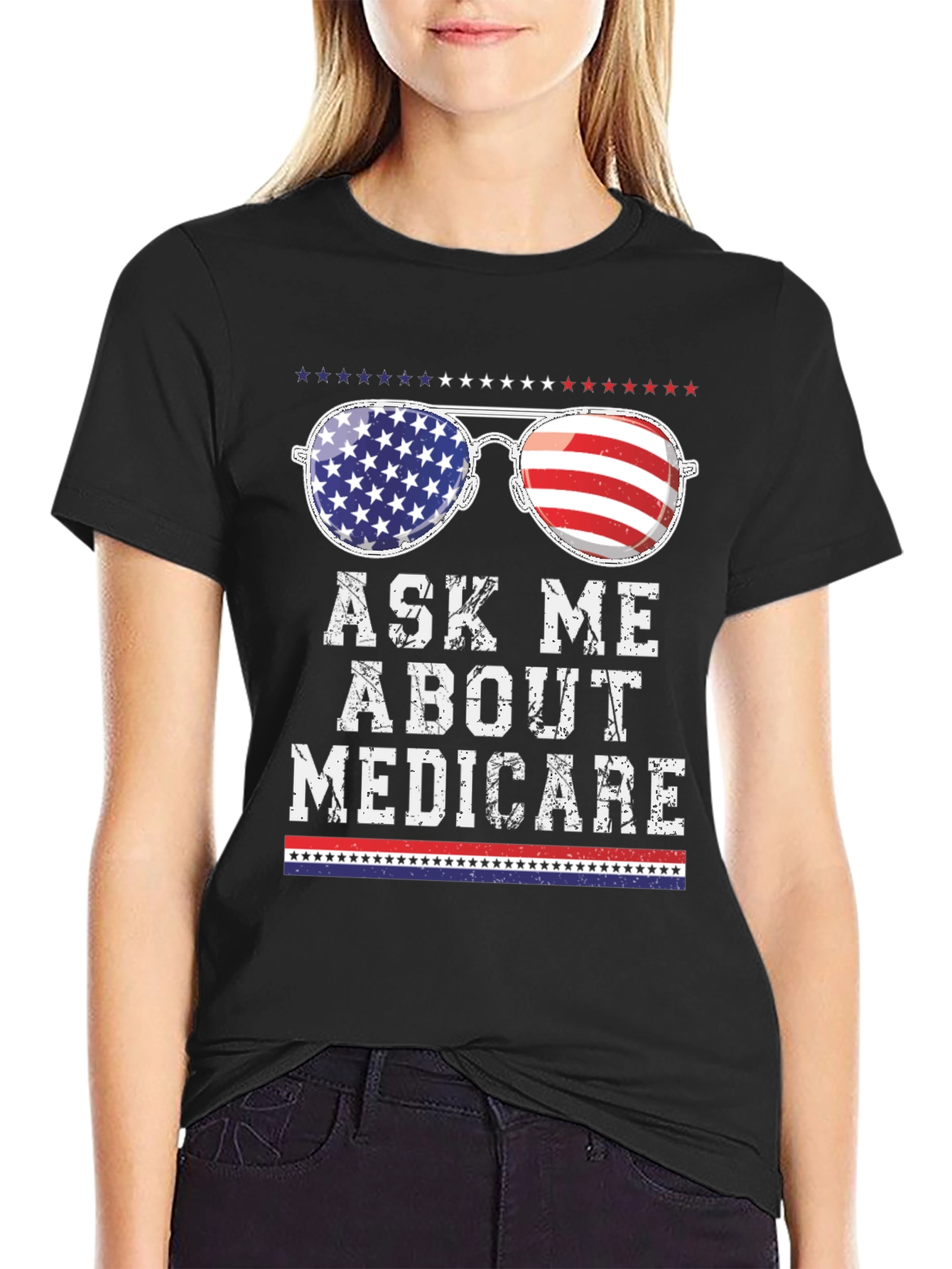 Patriotic Ask Me About Medicare T-Shirt