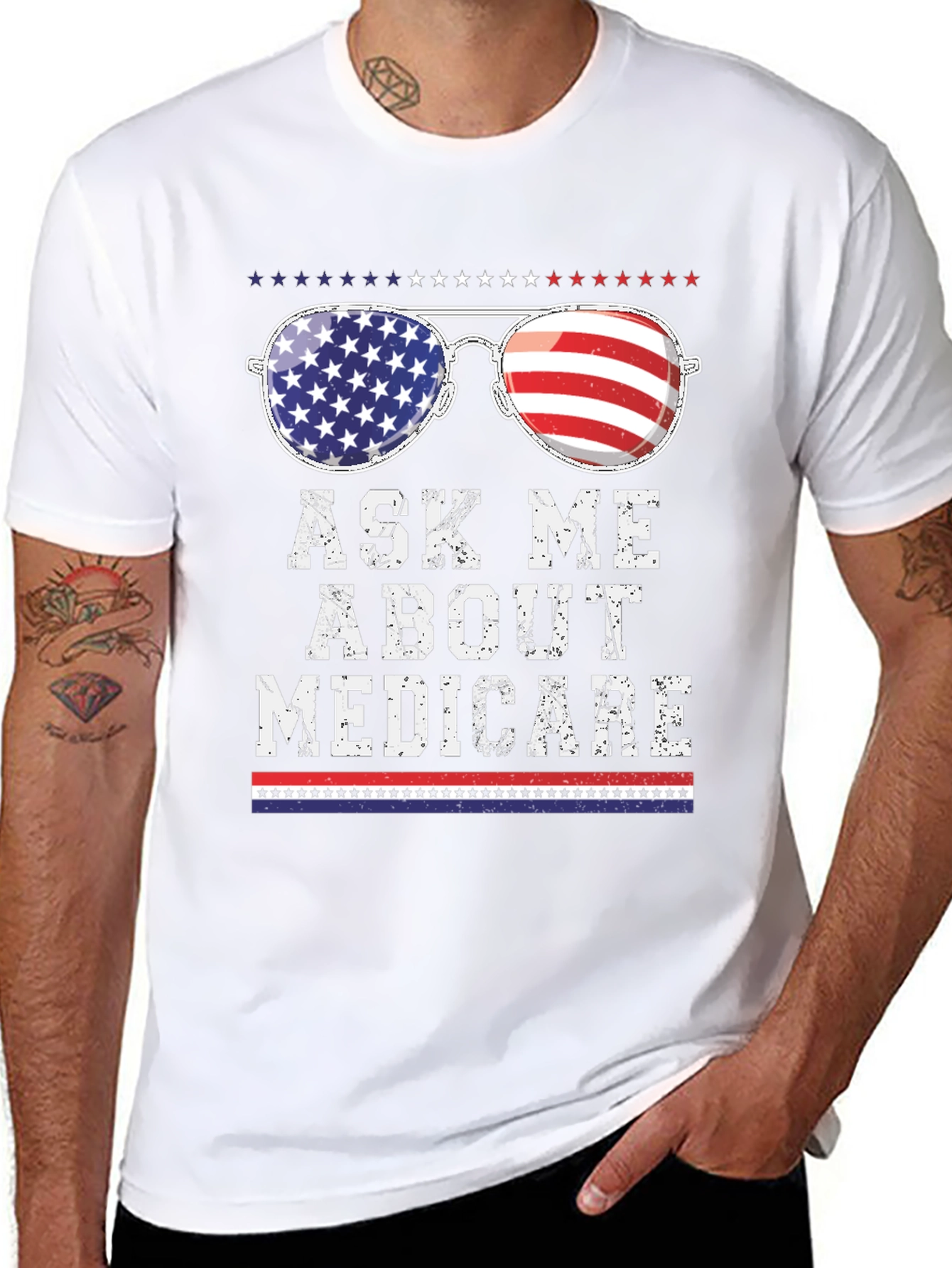 Patriotic Ask Me About Medicare T-Shirt