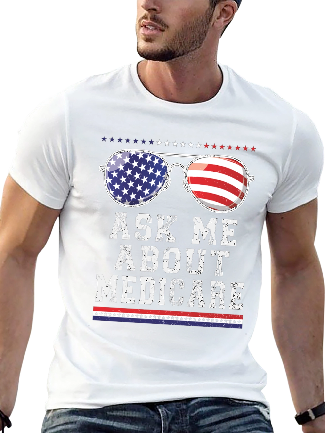 Patriotic Ask Me About Medicare T-Shirt