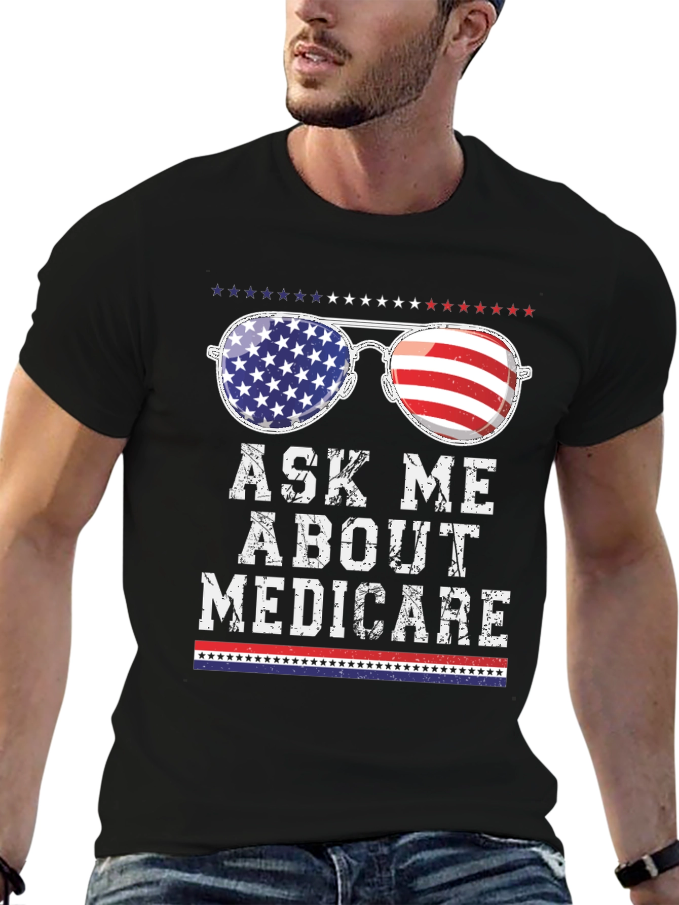 Patriotic Ask Me About Medicare T-Shirt