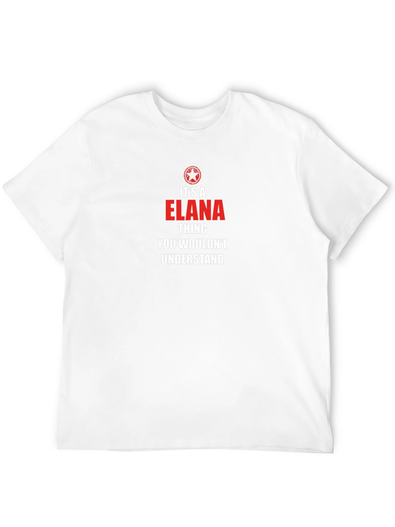 Elana Thing T-Shirt - Funny Custom Name Tee