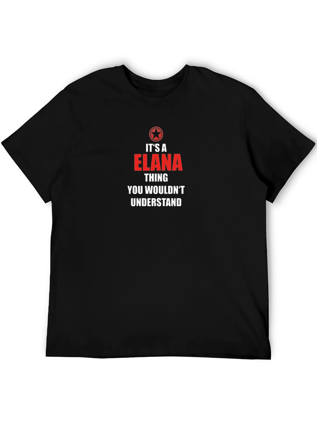Elana Thing T-Shirt - Funny Custom Name Tee