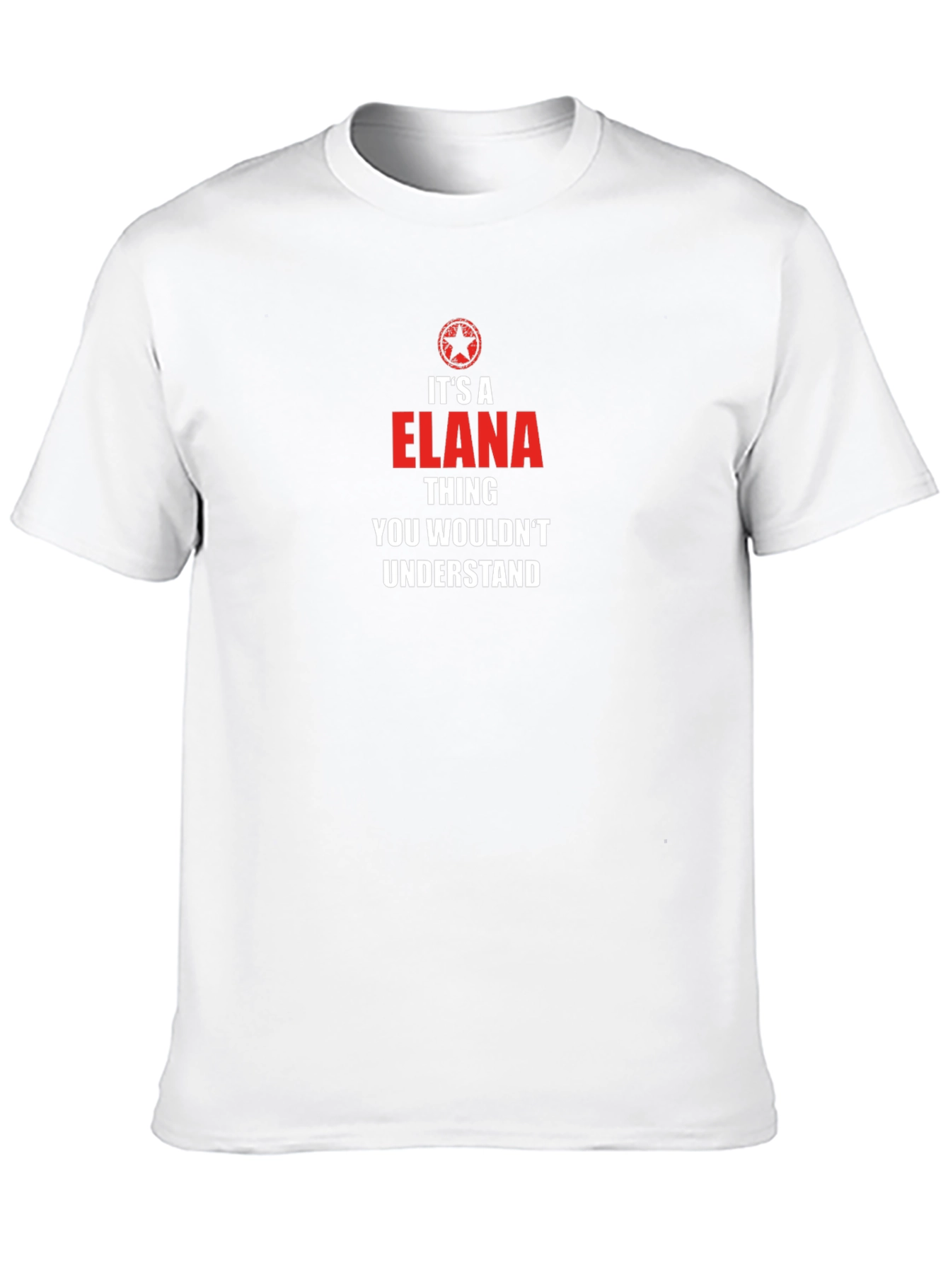 Elana Thing T-Shirt - Funny Custom Name Tee
