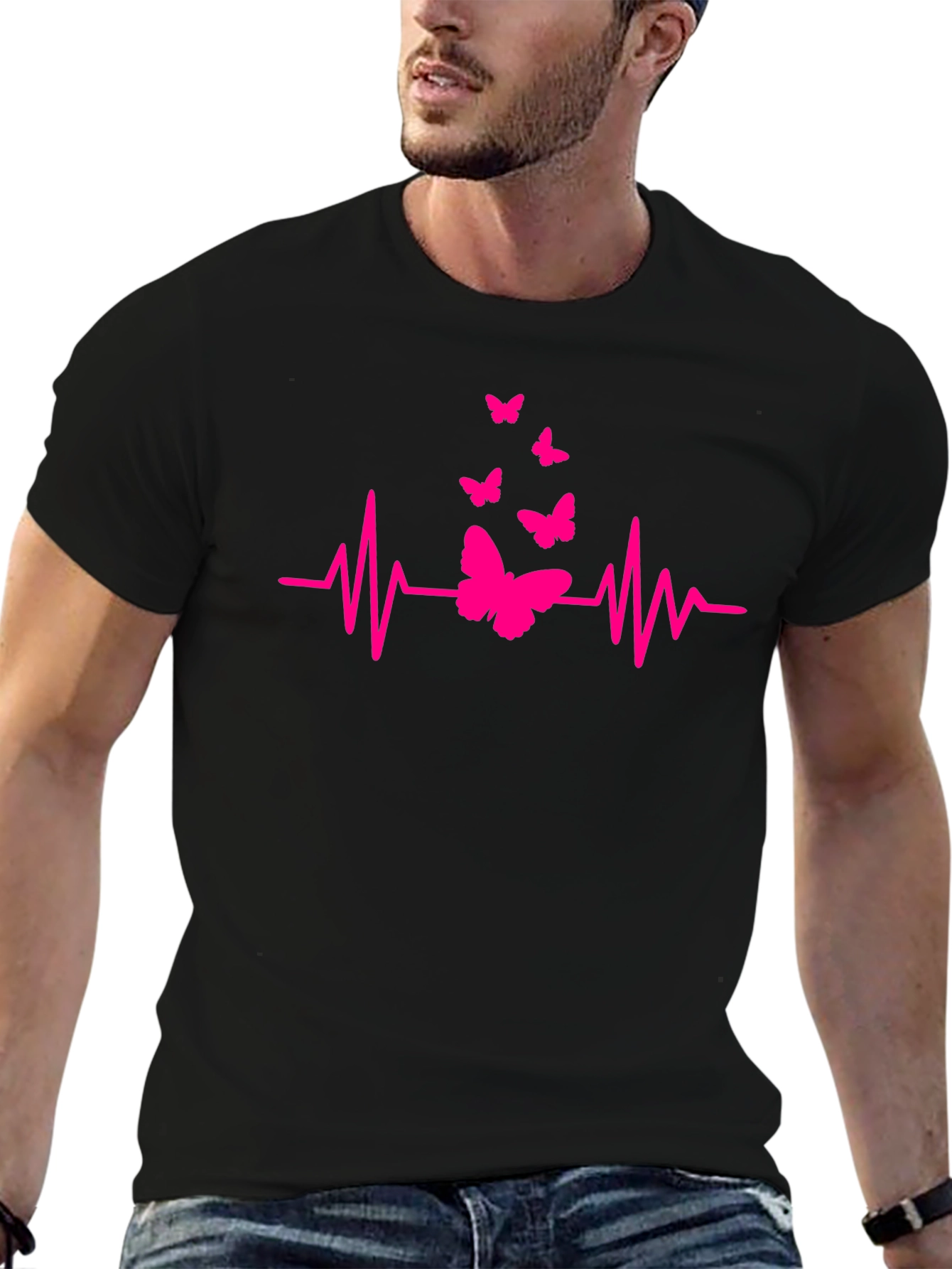 Butterfly Heartbeat Graphic Tee - Unisex