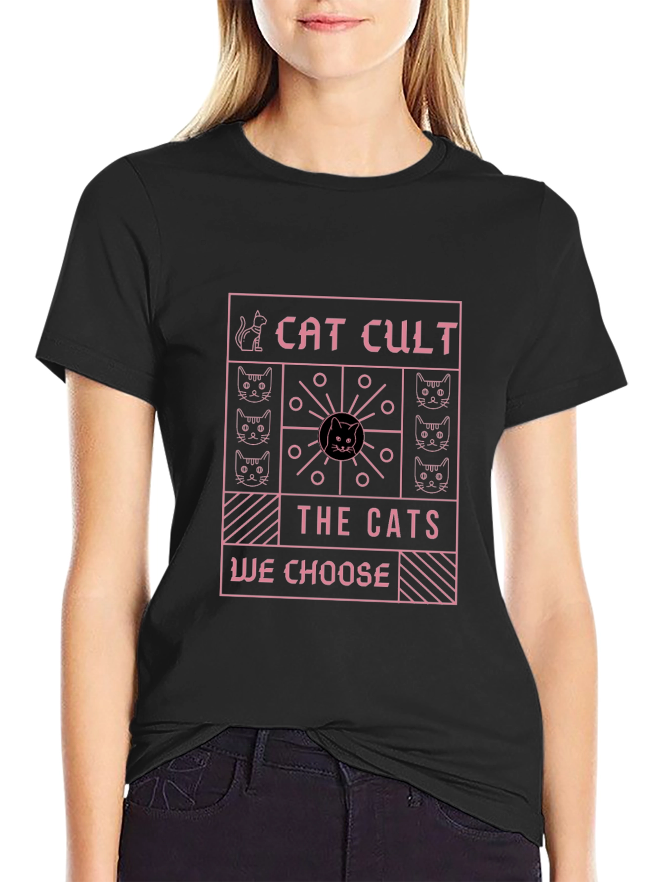 Cat Cult Graphic T-Shirt - The Cats We Choose