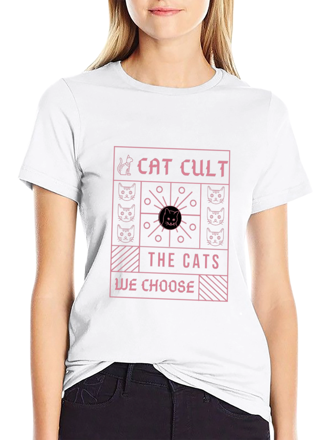 Cat Cult Graphic T-Shirt - The Cats We Choose