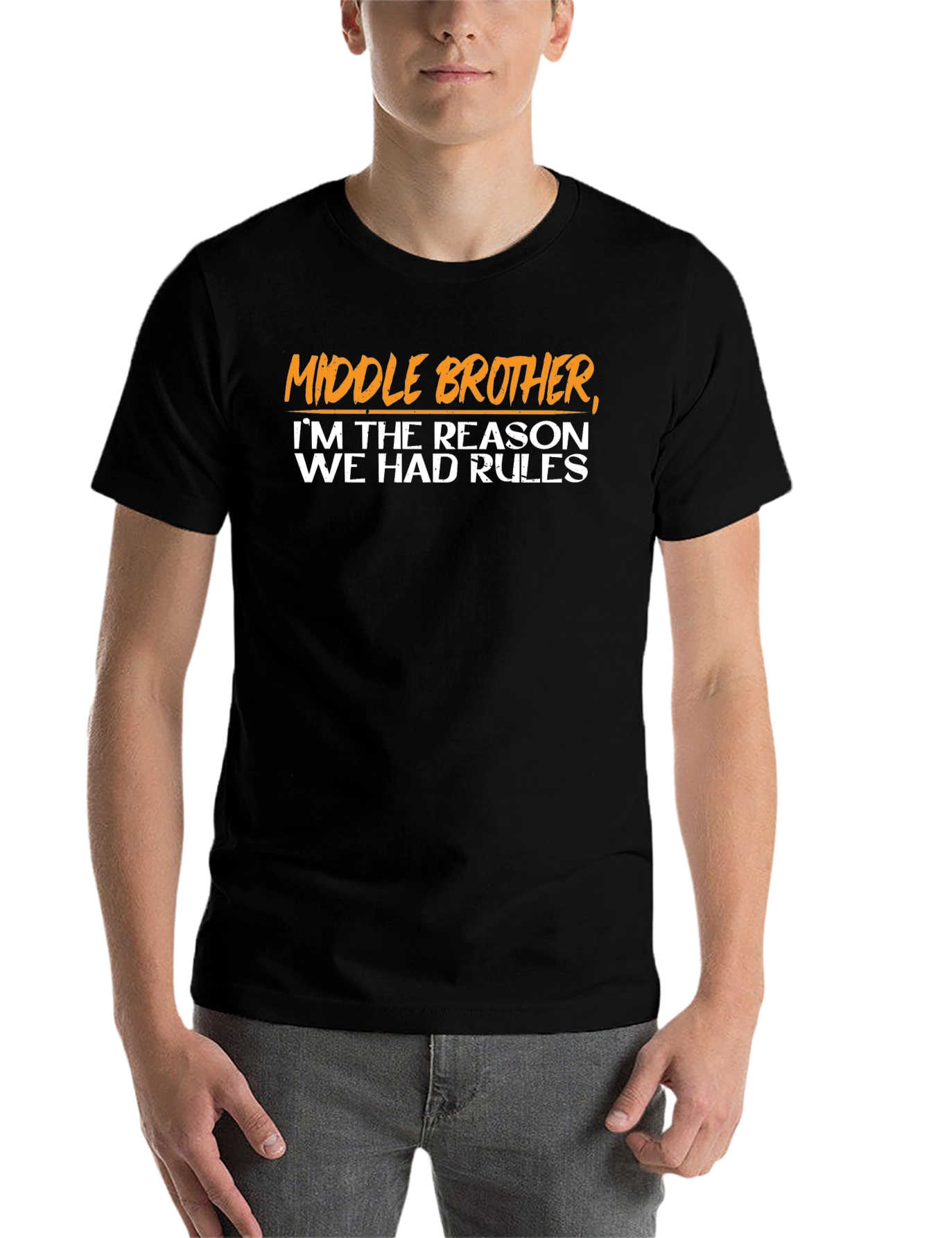 Middle Brother Reason for Rules Graphic Tee