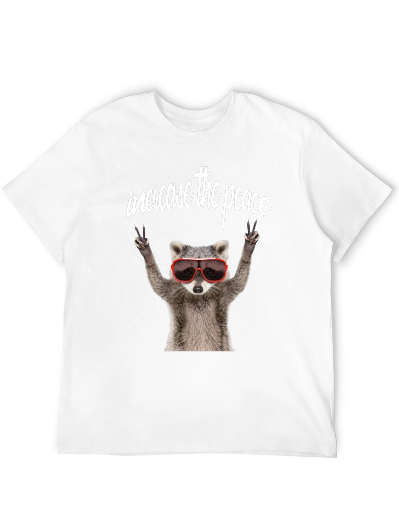 Peaceful Raccoon Graphic Tee