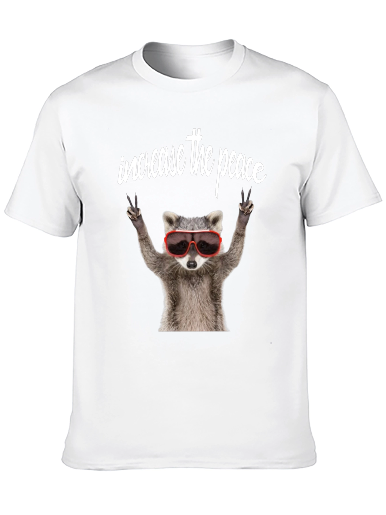 Peaceful Raccoon Graphic Tee