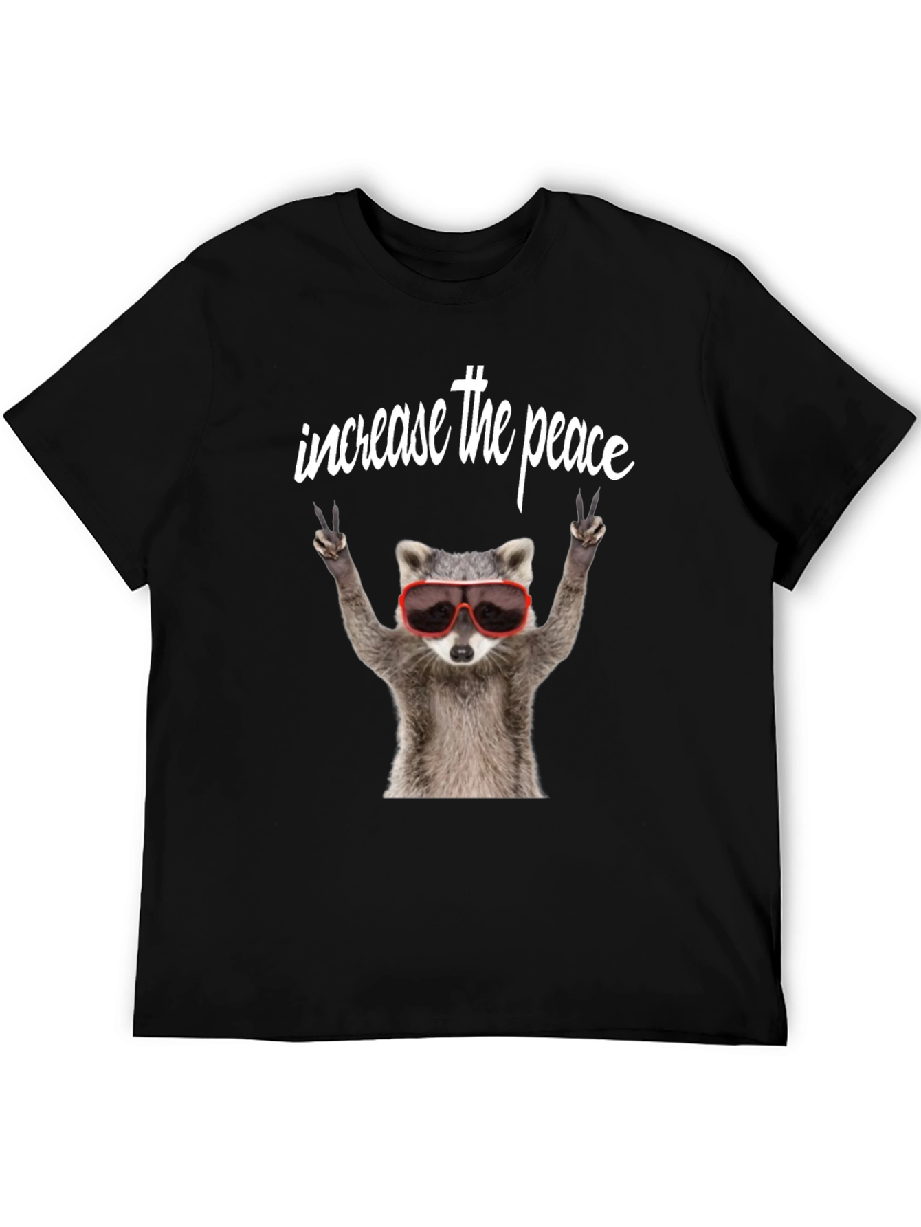 Peaceful Raccoon Graphic Tee