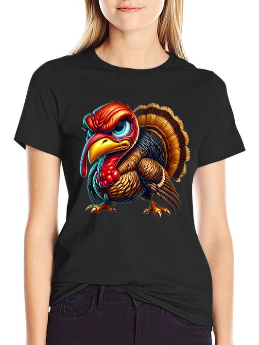 Angry Turkey Graphic Tee - Thanksgiving Humor