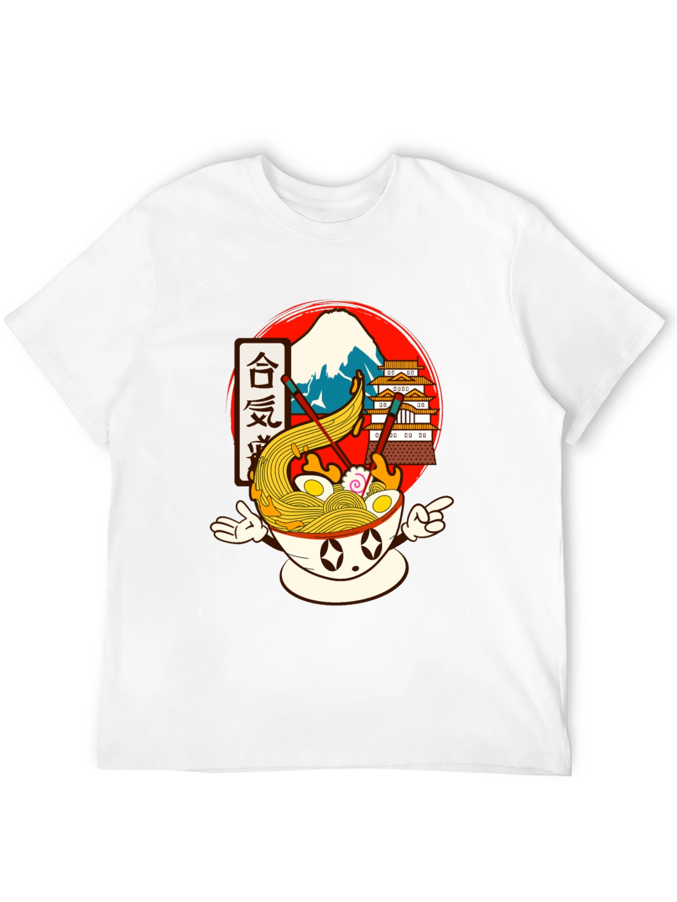 Ramen Bowl Graphic Tee - Anime Food Shirt