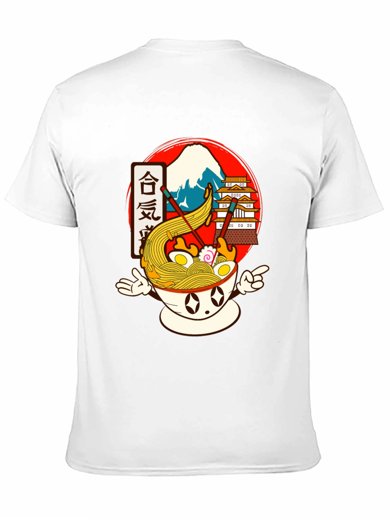 Ramen Bowl Graphic Tee - Anime Food Shirt
