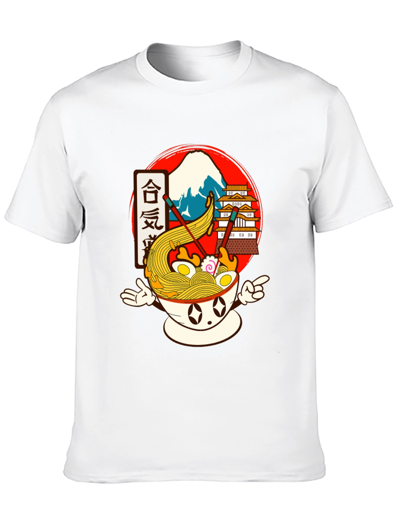 Ramen Bowl Graphic Tee - Anime Food Shirt