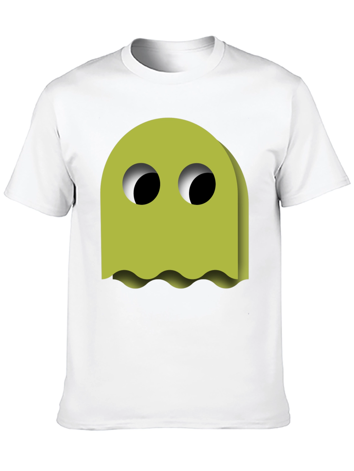 Funky Ghost Graphic Tee - Black Cotton Blend