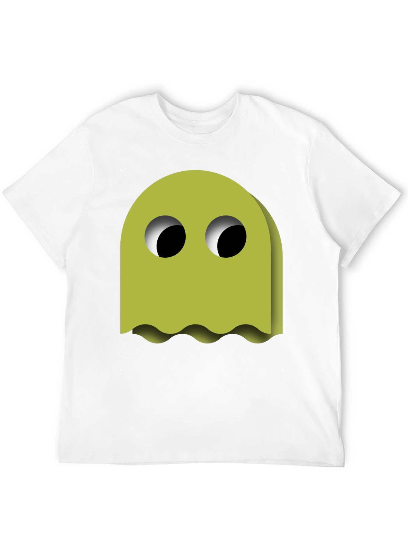 Funky Ghost Graphic Tee - Black Cotton Blend
