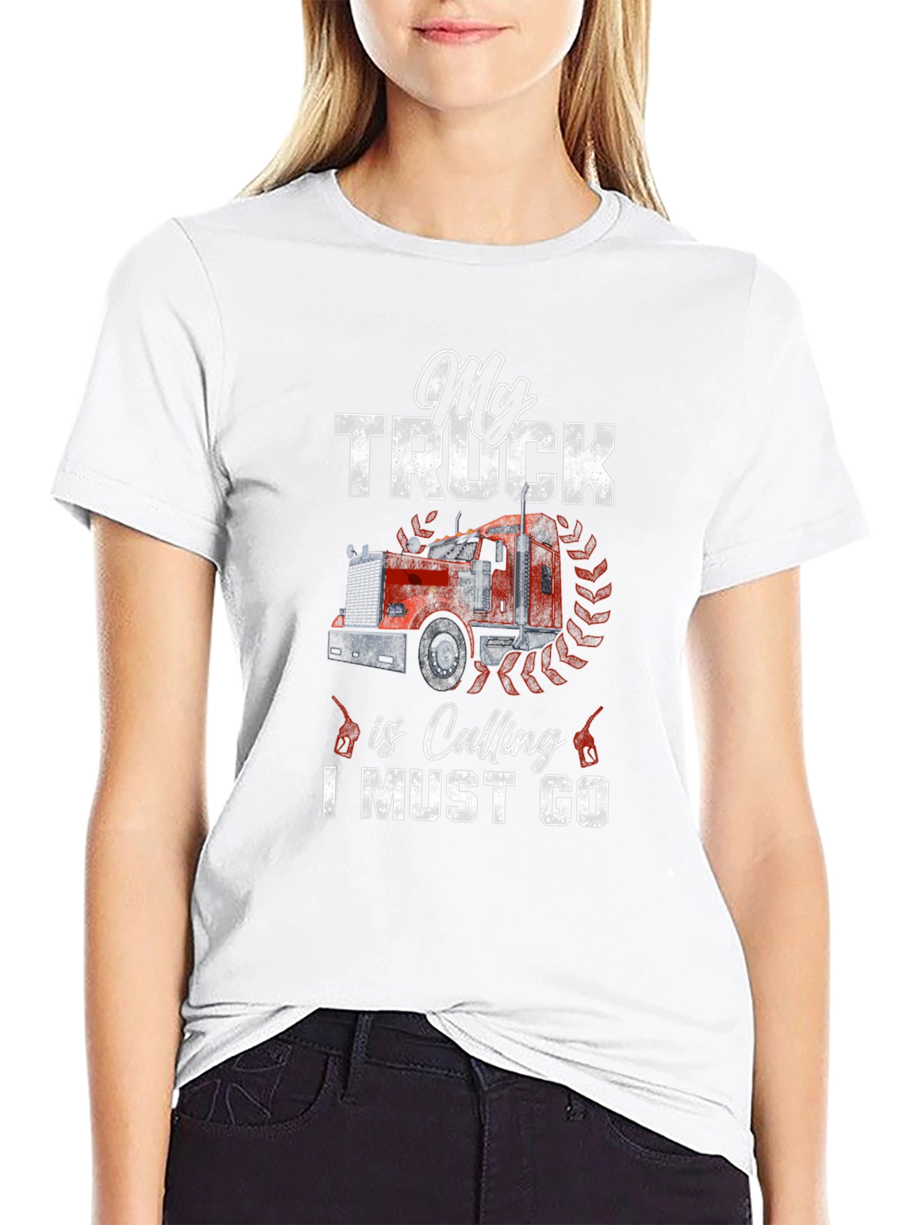 My Truck is Calling T-Shirt - Black