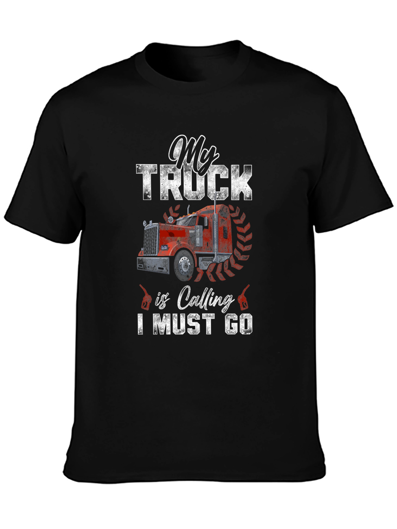 My Truck is Calling T-Shirt - Black