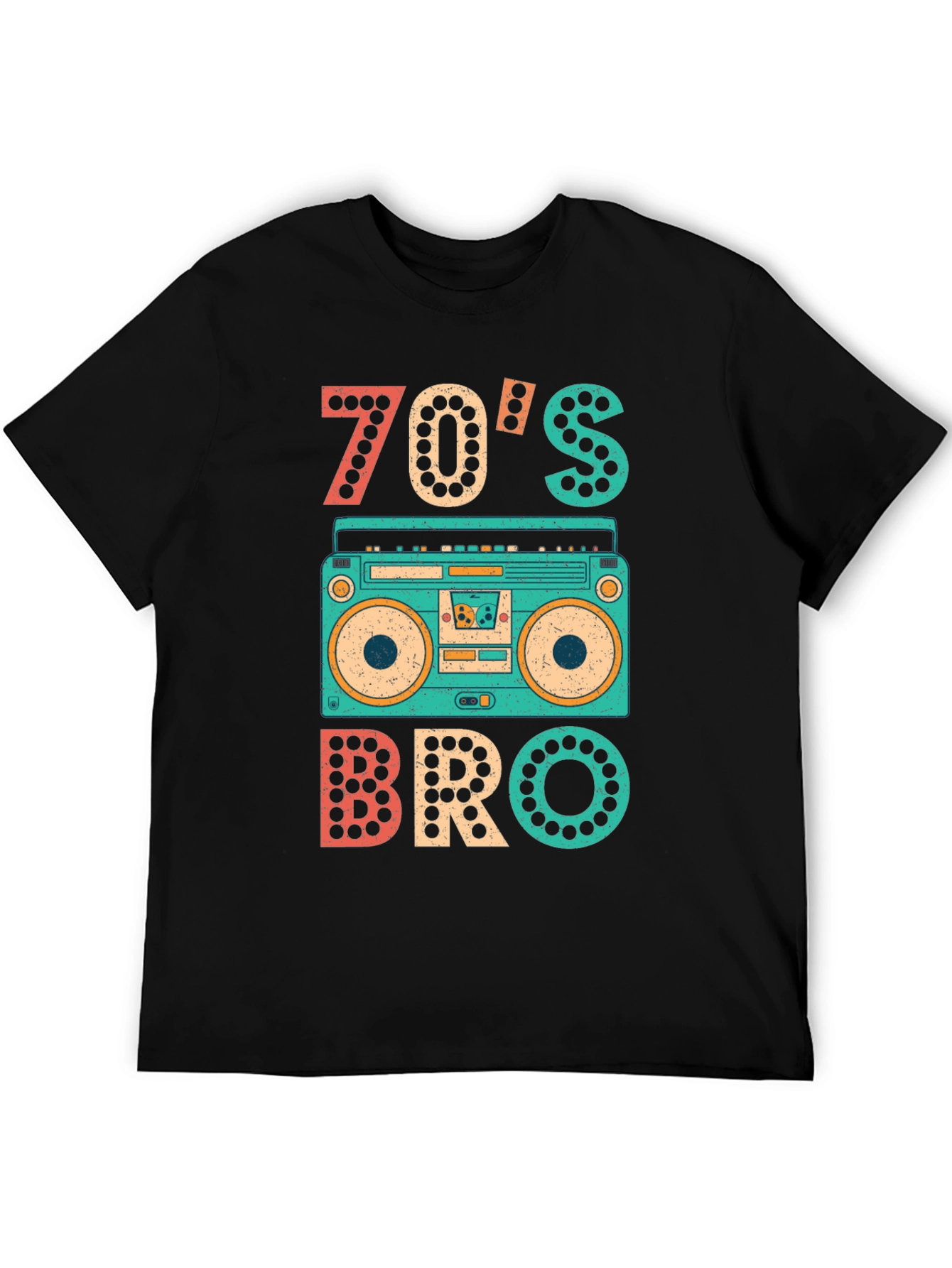 70s Bro T-Shirt - Retro Boombox Tee