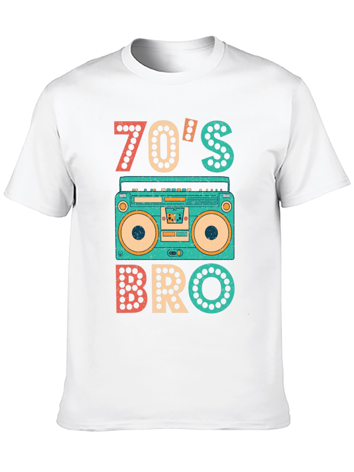 70s Bro T-Shirt - Retro Boombox Tee