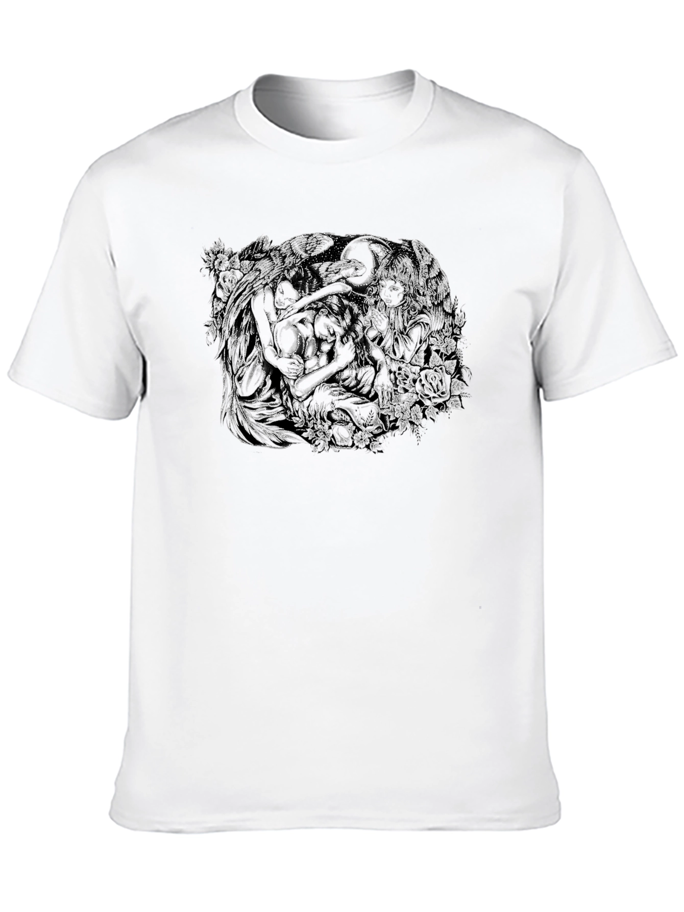Unique Graphic Print Black T-Shirt for Men
